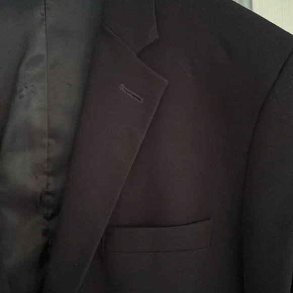 Calvin Klein Black Sport Coat Blazer Boys size 20 - Picture 5 of 7